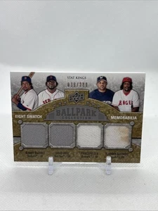 2009 UD Ballpark Eight Swatch #'d/200 Ramirez/Ortiz/Fielder/Guerrero/Thome #399 - Picture 1 of 4