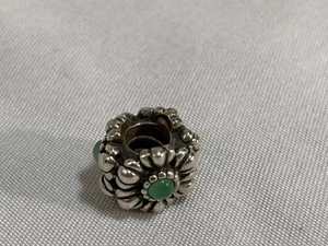 PANDORA 925 ALE Sterling Silber Echt Chalcedon Edelstein Geburtstag Blüten Bead Charm - Bild 1 von 6