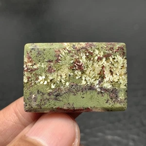 Cabujón Musgo Pluma Ágata 30x20x5mm Alta Calidad 32 ct - Imagen 1 de 7