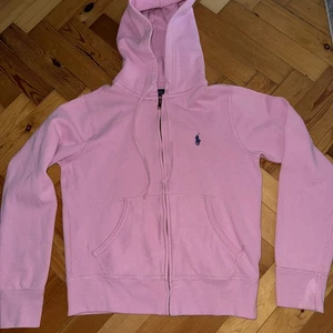 Ladies Size Medium Pink Hoodie Ralph Lauren Zipped - Picture 1 of 3