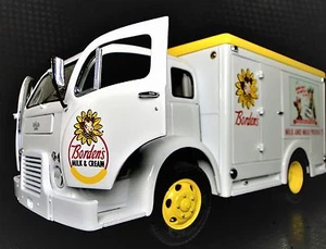 Truck Wagon Pickup Bordens Milk Vintage Classic Custom Built TIN Metal Model Car - Picture 1 of 12