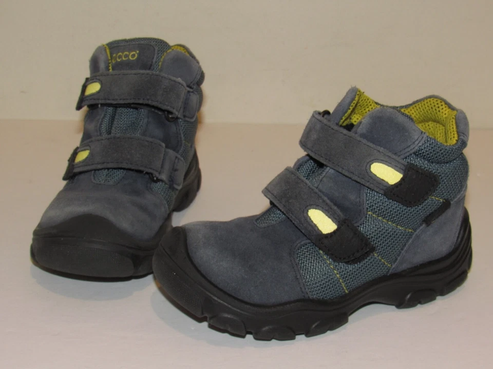 ECCO Botas Ligeras Niños Pequeños UE Talla 26 EE. UU. 9 Azul Tobillo Invierno Nieve Gancho y Lazo Foto 1 de 4