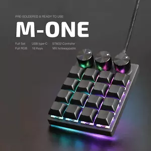 Macropad M-ONE. Numpad with RGB, MX Switches & keycaps, QMK VIAL compatible - Picture 1 of 9