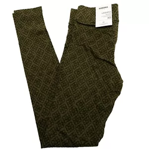 Sonoma The Everyday Legging Misses Size XS Olive Green Floral - Picture 1 of 7