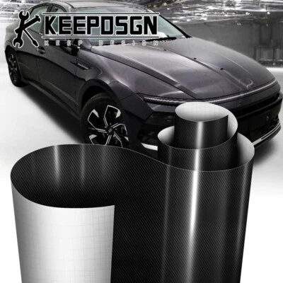 For Hyundai CARBON FIBER Paint Protect Vinyl Wrap Film Sticker Decal Sheet Roll - Image 1 of 4