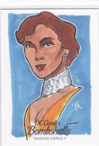 2018 Cryptozoic DC Bombshells 2 Sketch Card Vixen by Ian Yoshio Roberts - Bild 1 von 2