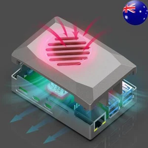 Silver Shadow Case Useful ABS Shell ABS Protective Shell Fit for Raspberry Pi 5 - Afbeelding 1 van 10