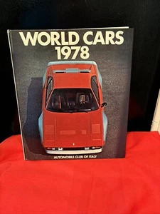 World Cars 1978 Automobile Club Of Italy Vintage Hardcover Book RARE - Picture 1 of 3
