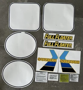 Suzuki RM500 1984 Full Decal Set / Including BLACK Pin Stripes - Picture 1 of 11