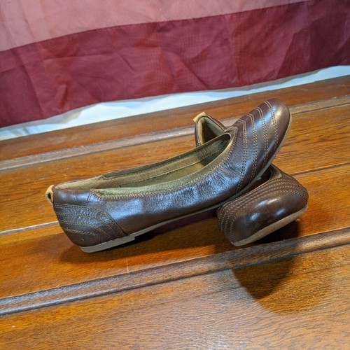 Scarpe Timberland Earthkeepers Mary Jane taglia 9 marroni vera pelle punta rotonda