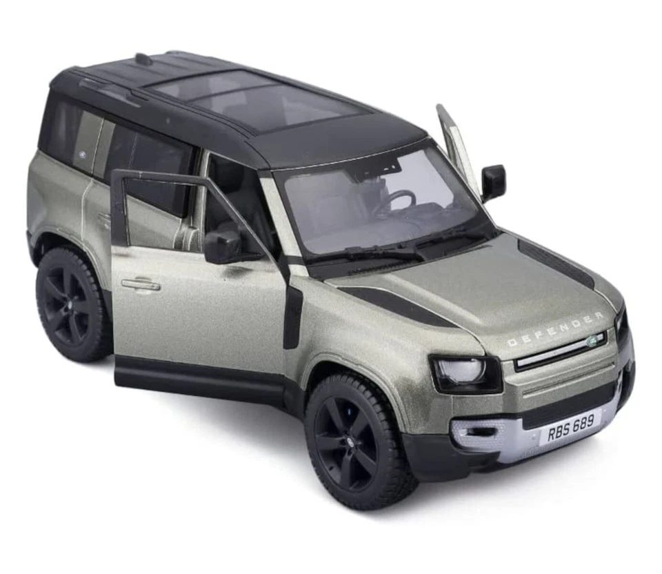 LAND ROVER DEFENDER 110 2022 GREEN METALLIC 1 24 Burago Auto Stradali Modellino