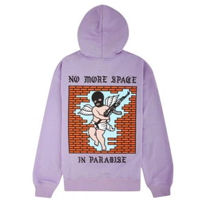 DOOMSDAY SOCIETY No more space Hoodie Felpa con Cappuccio lilla Limited Edition - Foto 1 di 4