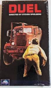 NEW/ SEALED Vintage Stephen Spielberg Movie Video *Duel* VHS MCA - Picture 1 of 5
