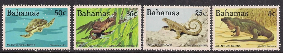 Багамские острова 1984 QE2 набор рептилий и амфибий Umm SG 690 - 03 (F360) - Изображение 1 из 1