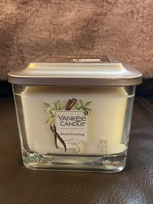 Yankee Candle Elevation Collection Sweet Frosting Medium 12.25 Oz. Square Candle - Image 1 of 4