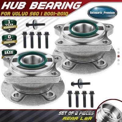 2pcs Rear Wheel Hub Bearing Assembly for Volvo S80 2004-2006 S60 XC70 V70 AWD - Image 1 of 4
