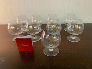 9 verres à Cognac Napoléon - cristal baccarat