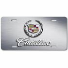 Cadillac Cadi Wreath Inspired Art flat Aluminum License Plate Tag Silver look