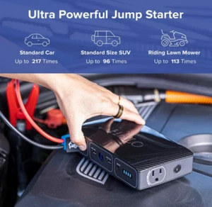 Halo Bolt  57720 mWh  Phone Charger Car Jump Starter + LED Light No AC Outlet - Picture 1 of 53