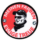 Meinen Farben ewige Treue"Aufnher"Patch/Fuball/Fan/Ultra/Eintracht/Rot-Weiss