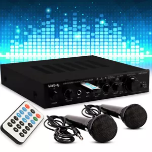 170 W Musik Anlage Verstärker USB MP3 Bluetooth schaltbar Heimkino 2x Mikrofon - Bild 1 von 7
