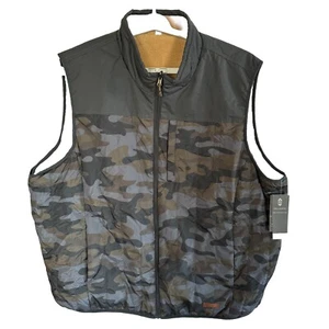 Free Country Vest Mens 4XL REVERSIBLE Camo Fleece Lined Gorpcore - Picture 1 of 13