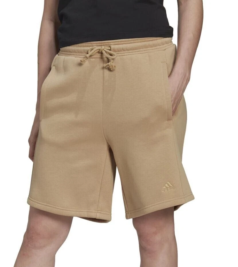 Adidas Sportswear ALL SZN Women's Fleece Shorts Active Beige HT3837 SIZE XS