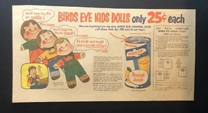 1953 Vogelaugen Orangensaft Getränk Kinder Spielzeug Puppen 25 Cent selten Zeitung Comic Werbung - Bild 1 von 3