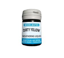 Modelmates 49209 Dirty Yellow Weathering Liquid 18ml Plastic Bottle - 1st Class