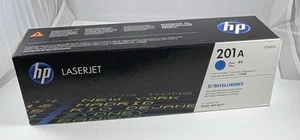 Genuine HP 201A CF401A Cyan Toner Cartridge LaserJet Pro - New/Factory Sealed - Picture 1 of 6