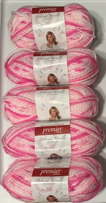 LOTE de 5 PREMIER DEBORAH NORVILLE SERENITY BABY en TEA ROSE 175yds 3.5oz Foto 1 de 4