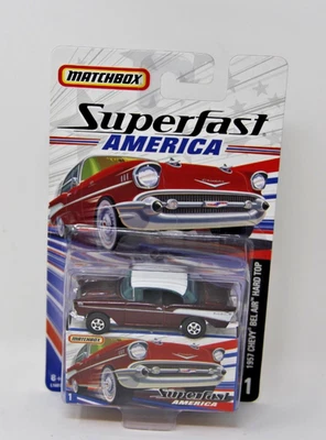 Matchbox Superfast America 1957 Chevrolet Bel Air Hardtop #1 Free Shipping - Image 1 of 4