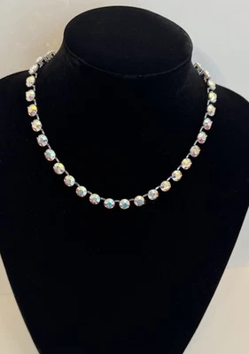 Collar Touchstone Crystal de Swarovski Crystal Aurore Boreale Glitz 1142N Caja Foto 1 de 4