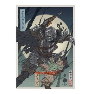 Póster artístico insignia mandaloriana y Grogu Star Wars Celebration Japón 2025 - Imagen 1 de 2
