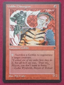 Magic The Gathering FALLEN EMPIRES GOBLIN CHIRURGEON FOLGIO red card MTG - Picture 1 of 2