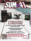 SUM 41 Rare 2001 In too Deep PROMO TRADE AD Poster for Killer  8.5x11 MINT