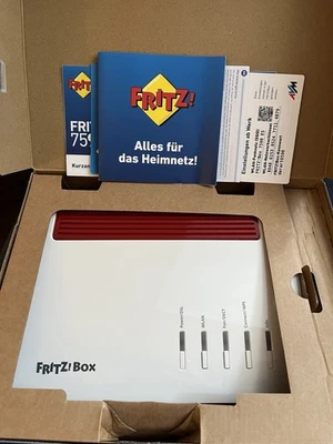 AVM FRITZ!Box 7590 AX V2 WLAN Router, Modem, Weiß, Inkl. Netzteil - Bild 1 von 2