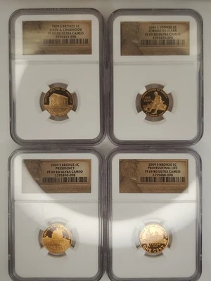 2009 S Bronze Lincoln Proof Cent Set PF69 RD Ultra Cameo - 098x4 We Combine Ship - Image 1 of 4