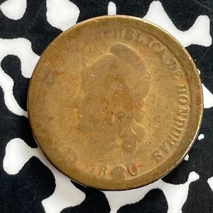 1880 Honduras 1 Centavo Lot#JM0194 Very Scarce! KM#40, Low Grade - Picture 1 of 2