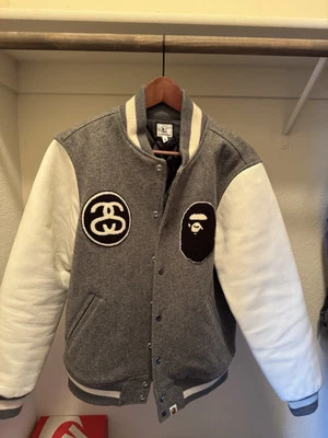 Chaqueta de Lana Bape X Stussy Talla M RARA Foto 1 de 4