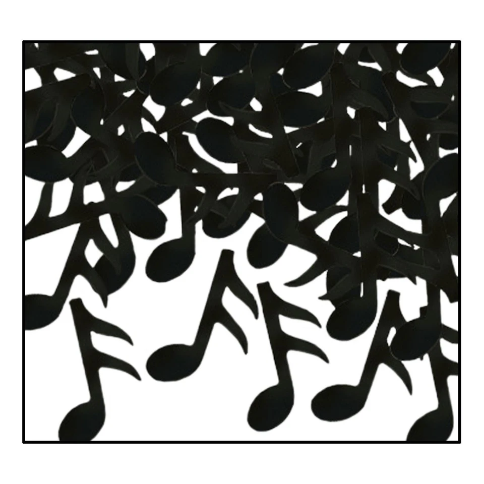 Beistle Black Music Notes Fanci-Fetti | Party Supply | Decoration - Image 1 of 1