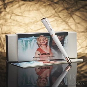 Montblanc Muses Marilyn Monroe Edizione Speciale Pearl Rollerball ID 132121-117885 - Foto 1 di 6