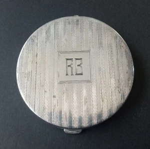 Silberfarben Art Deco Kompakt - Bild 1 von 4