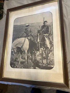 Lone Ranger And Tonto Vintage Picture Signed 1973 Picture Is 14” 18” 20”x28” - Picture 1 of 8