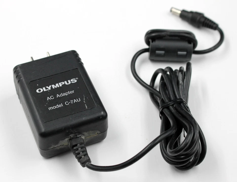 Adaptador de corriente de pared de CA original Olympus C-7AU para cámaras digitales Camedia funcionando Foto 1 de 1