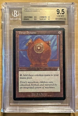 MTG ~ Magic The Gathering ~ Thran Dynamo ~ BGS 9.5 *QUAD* ~ Urza’s Destiny POP 1 - Image 1 of 2