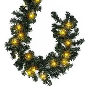 LED-Girlande P-575 Tannengirlande Weihnachtsgirlande Girlande 270cm grün - Bild 1 von 4