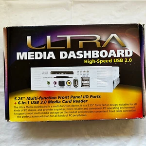 ULTRA MEDIA DASHBOARD 5.25" ALTA VELOCIDAD USB-2.0 6 en 1 con lector de tarjetas - Imagen 1 de 10