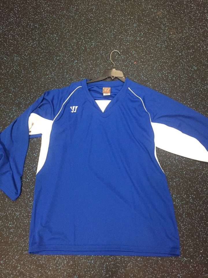 Jersey Warrior Azul Blanco Senior Hockey Sabre Pequeño Mediano Grande XL 2XL 3XL Foto 1 de 1