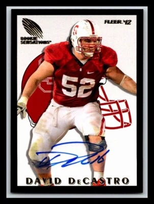 2012 Fleer Retro Rookie Sensations Autographs #RS44 David DeCastro - Image 1 of 2
